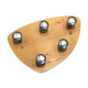 Wall-mounted coat rack with 5 hooks on oak top