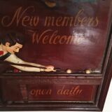 Country Corner billiard saloon clock