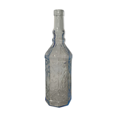 Sky blue glass bottle