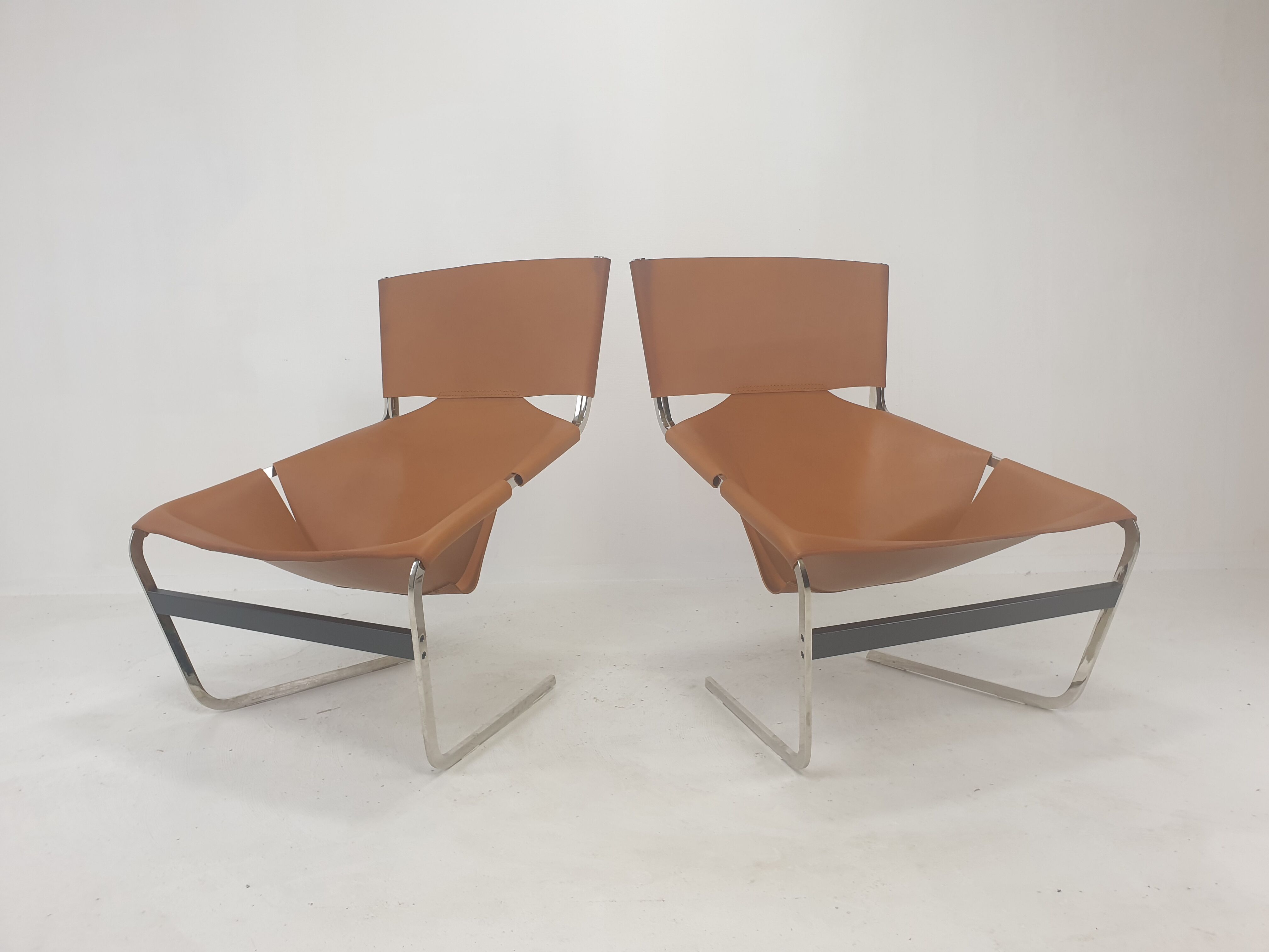 Set of 2 Model F444 Lounge Chairs by Pierre Paulin for Artifort, 1960's