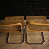 Lot of 2 chairs B32  by Marcel Breuer
