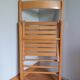 Wooden folding chair