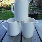 Lot of white porcelain pitchers