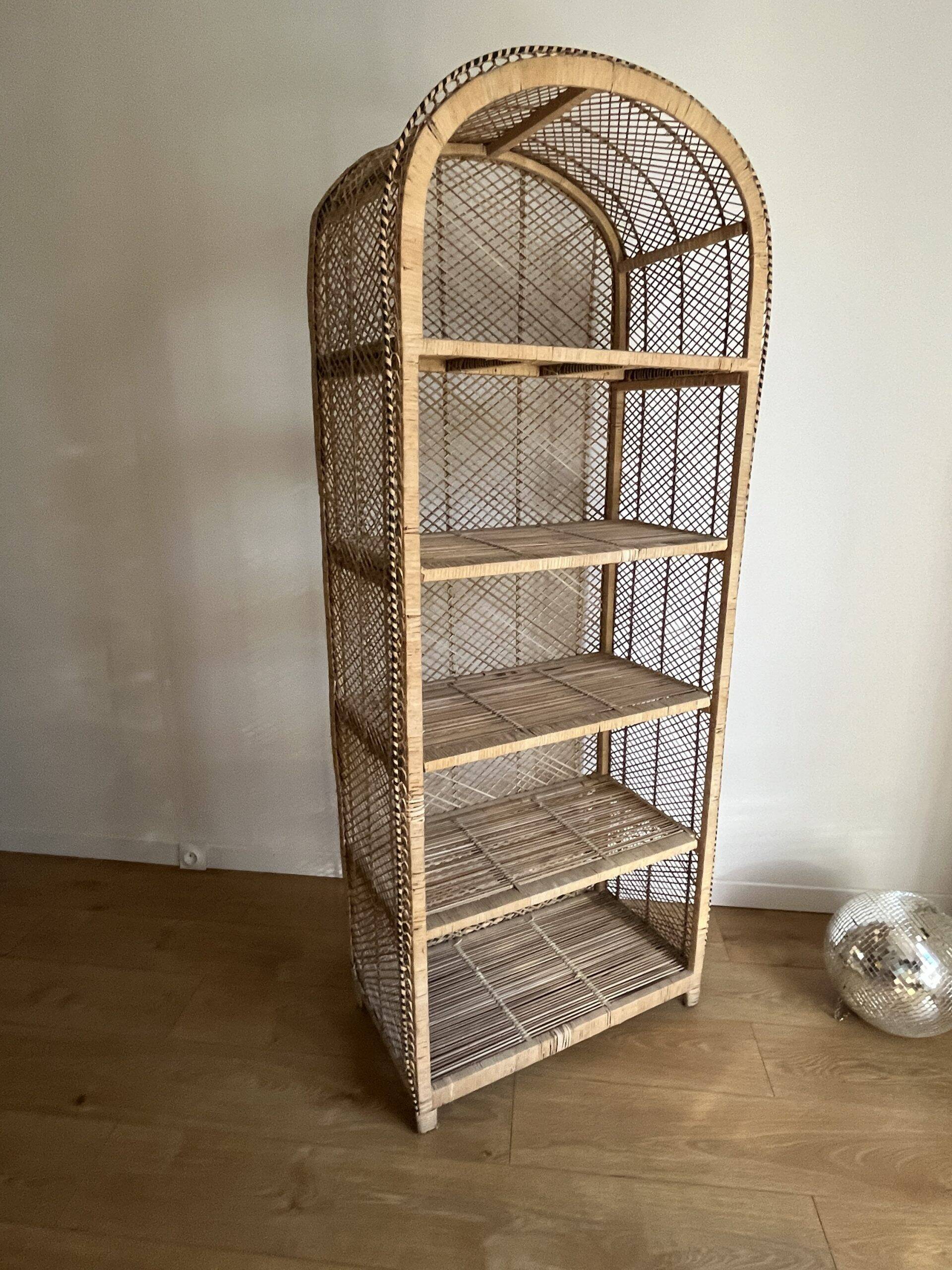 Very large vintage buri shelf