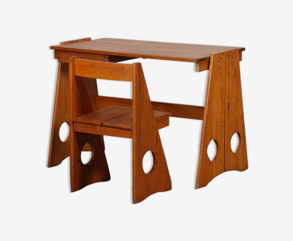 Bureau et chaise par Marklund pour Furusnickarn Ab, 1970