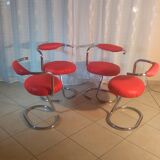 Set of four chairs by Giotto Stoppino  70s