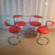 Set of four chairs by Giotto Stoppino  70s