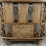 20th Century Rattan and Wicker Bar