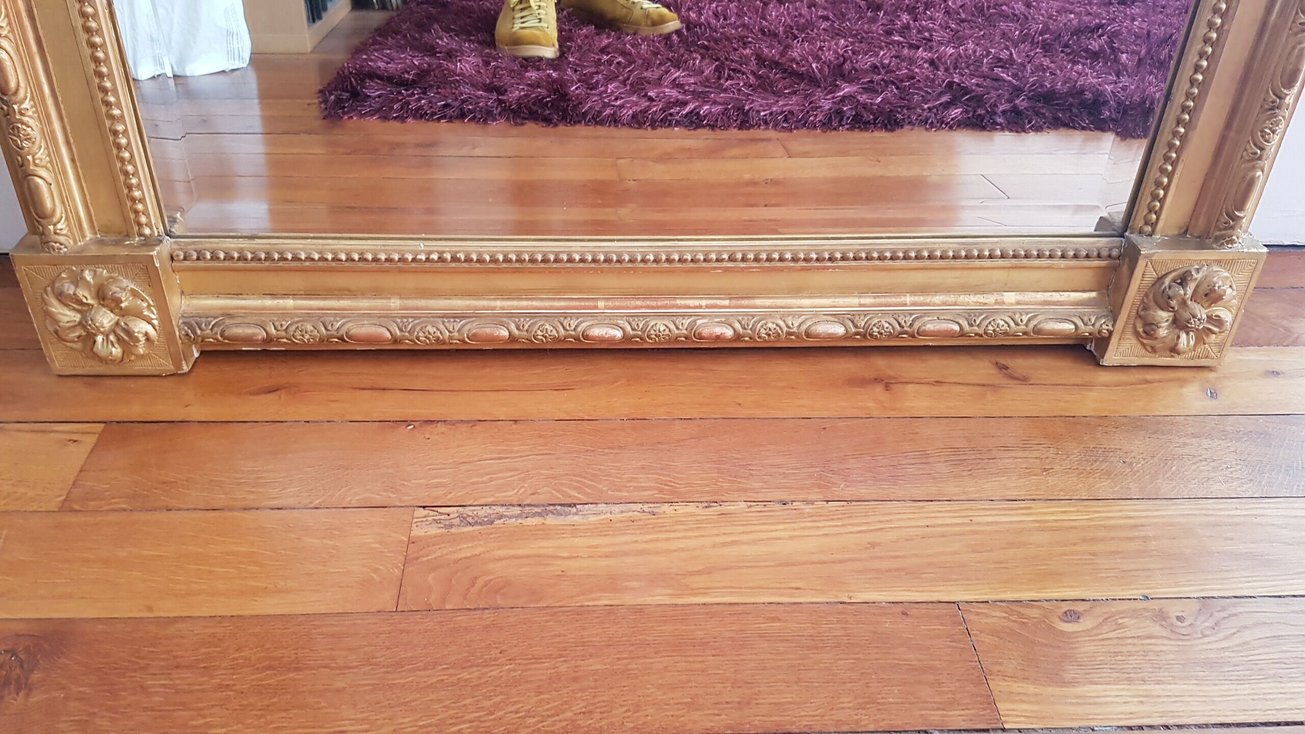 Gilded mirror Louis XVI style 175X93