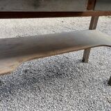 Antique console table, patinated wood