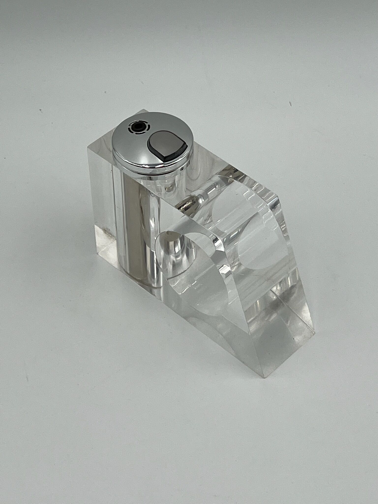 Fabio Manlio Ciocca Guzzini 70s, vintage plexiglass italian design - catchall ashtray and lighter