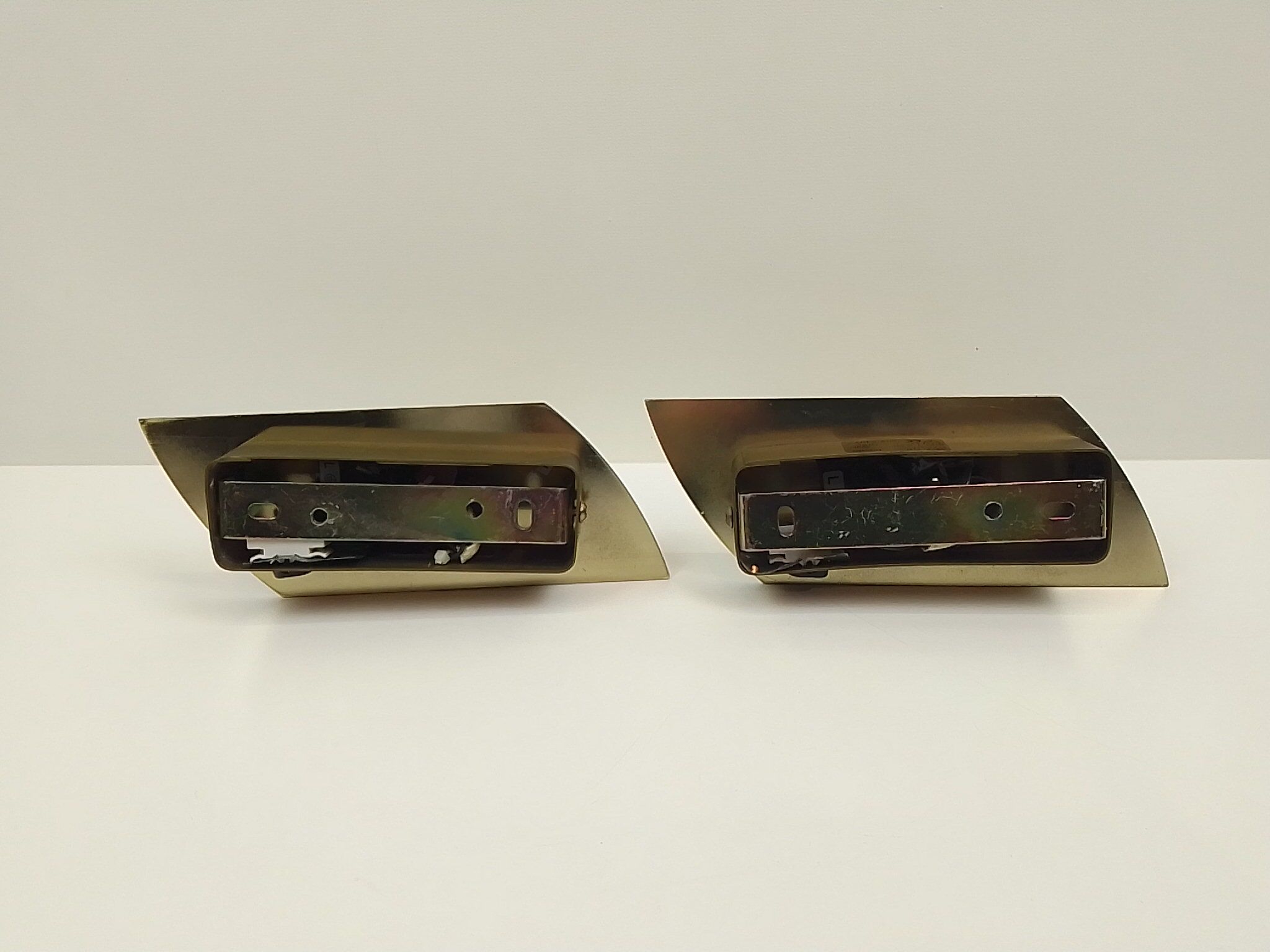 Pair of wall lamps spotlights gold metal Eglo