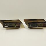 Pair of wall lamps spotlights gold metal Eglo