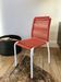 Red children's chair in rope 60s-70s