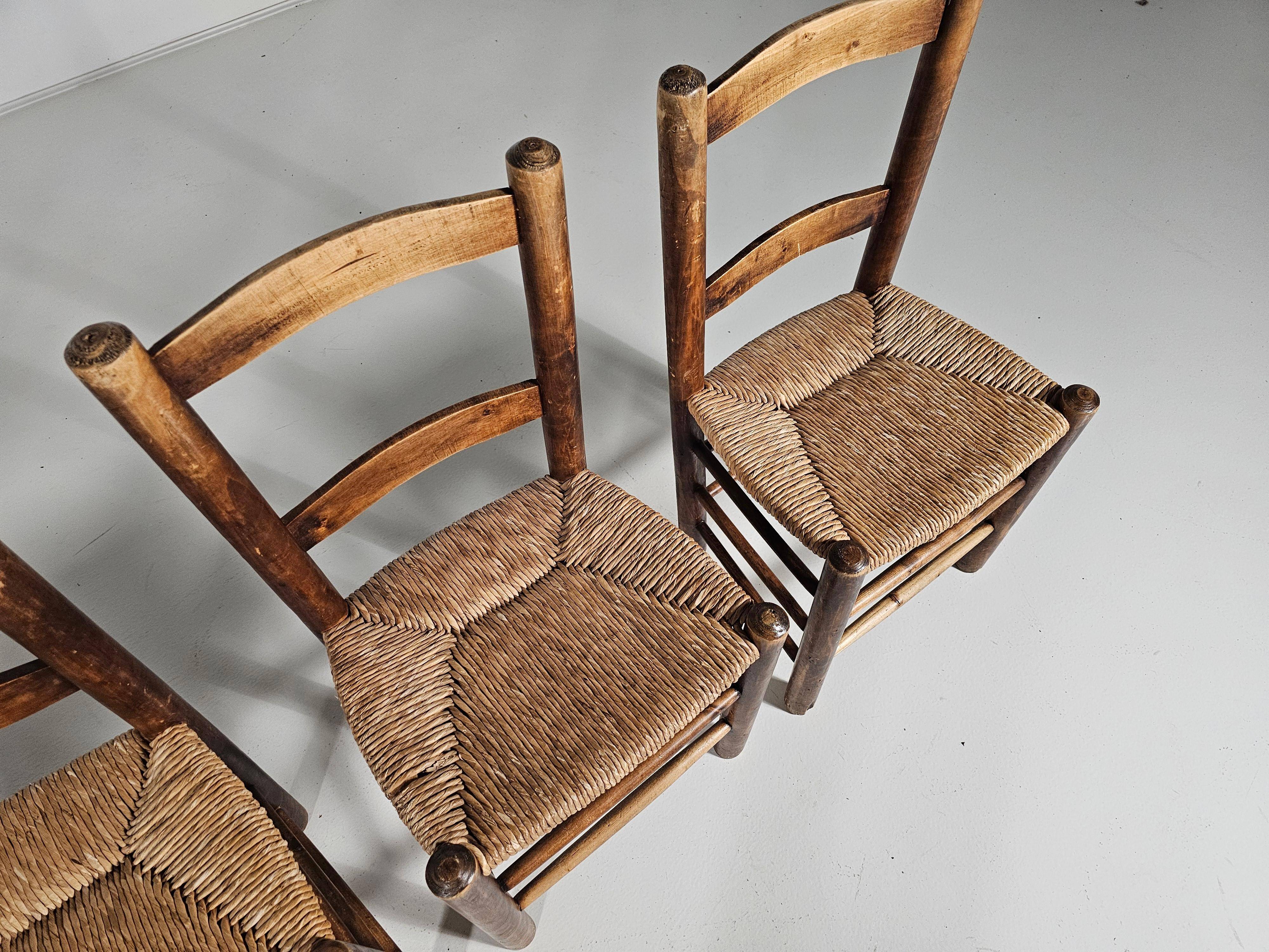 Farmhouse dining chairs, Spain 1970s