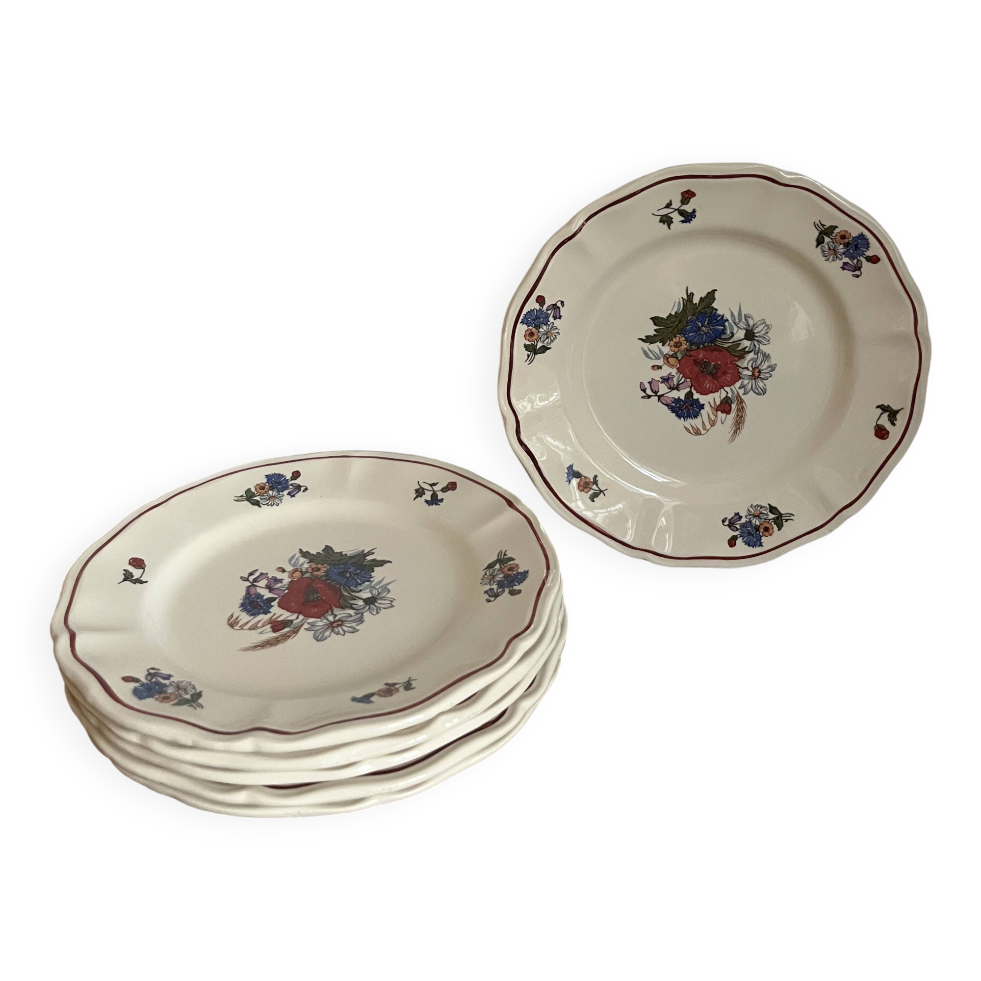 6 dessert plates