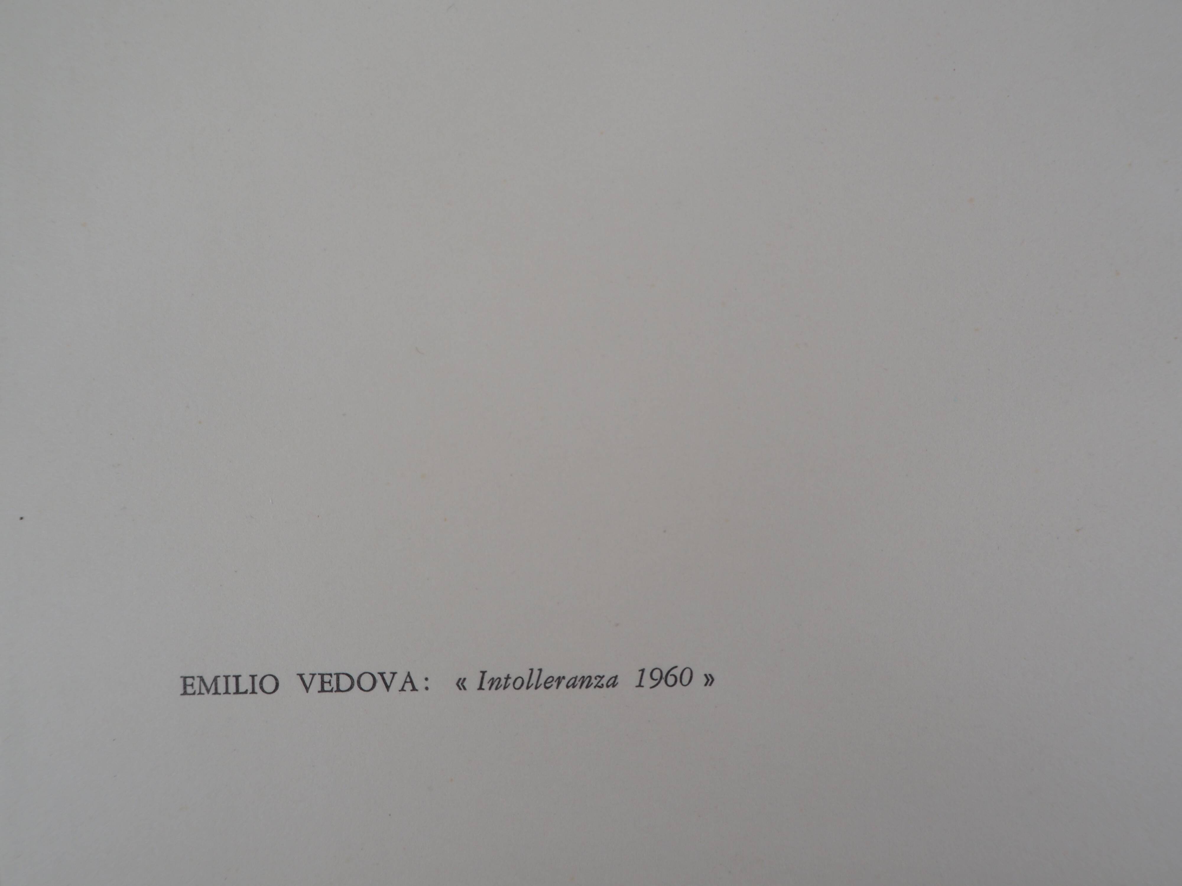 Emilio vedova: intolleranza - original lithograph