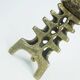 Outstanding 1960s 70s mid century brutalist brass candleholder for one big candle