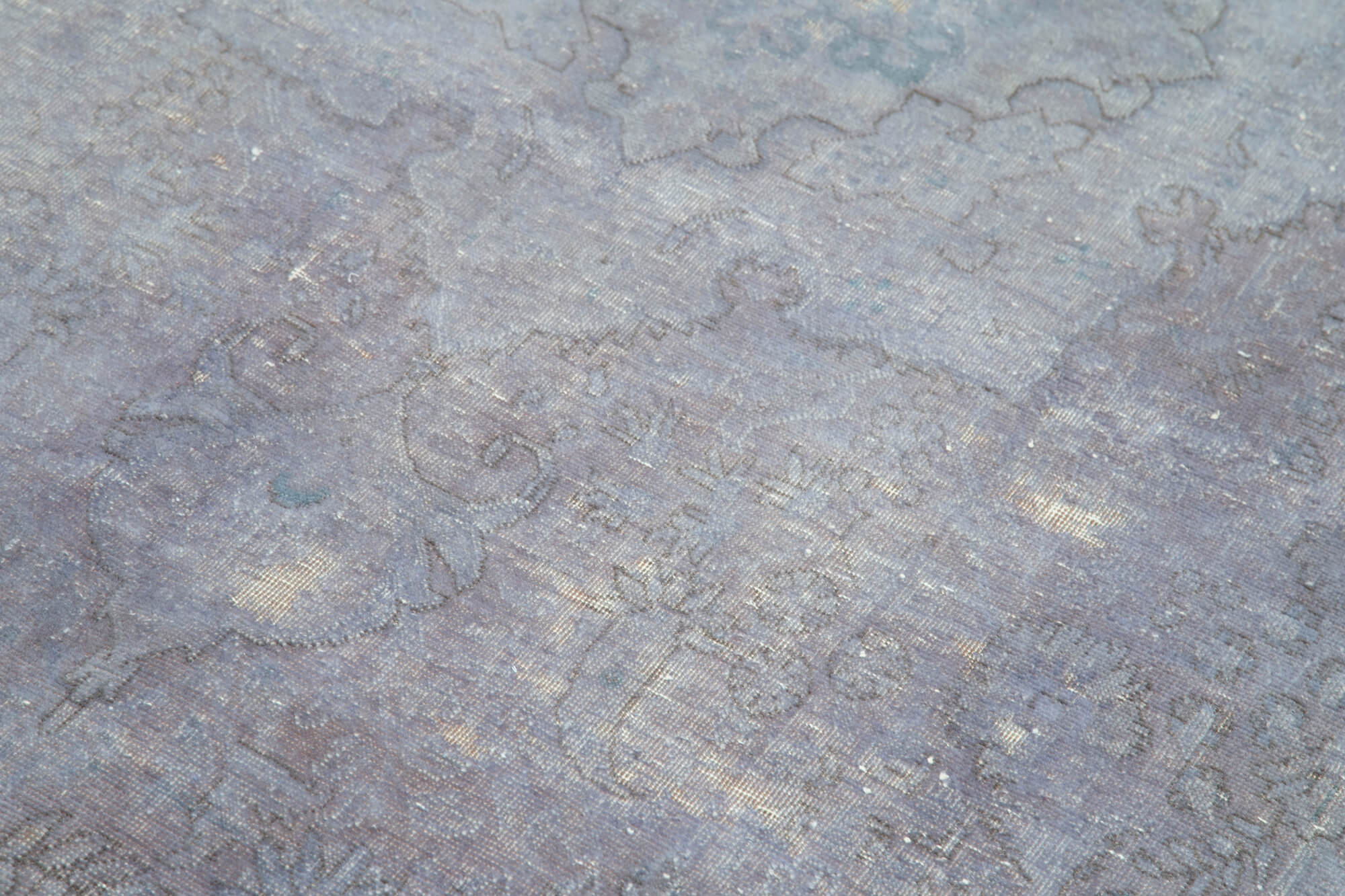 Handmade Oriental Overdyed 170 cm x 298 cm Purple Wool Carpet