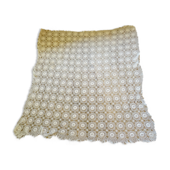 Hand crocheted bed top