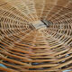 Wicker armchair and his table