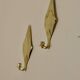 Pair of Swedish brass wall sconces from the mid-century.