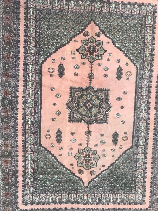 Tapis ancien Maroc Rabat fait main, 205X287 cm