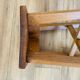 Set of 6 brutalist oak stools