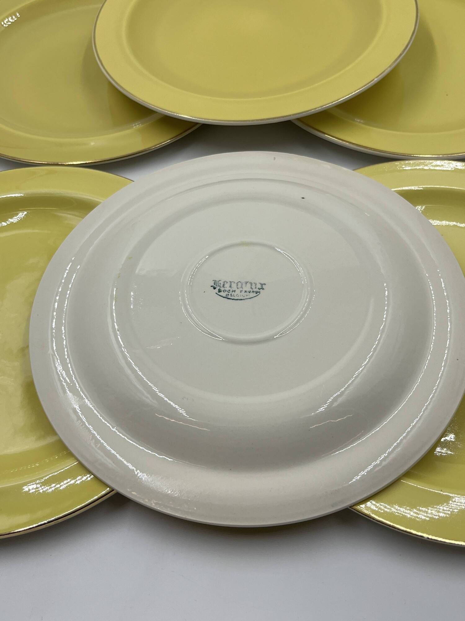 Keralux Boch earthenware plates