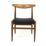 Set of 6 "W2" oak chairs, Hans J. Wegner, Carl Hansen & Søn, 1960s