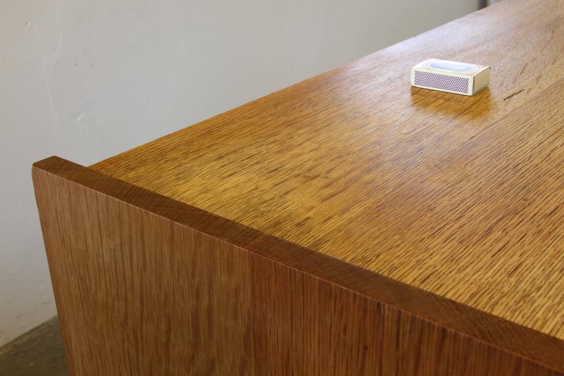 Vintage 1960s oak cabinet - cupboard style of Danish design Henning Kjærnulf