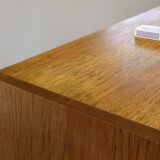 Vintage 1960s oak cabinet - cupboard style of Danish design Henning Kjærnulf