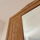 Art Deco oak wood bonnetière wardrobe, renovated.