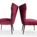 1950s Pair of Italian Chairs, Restored