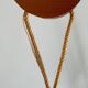 Scandinavian design chandelier pendant, rope, opaline and pine, from the 1980s