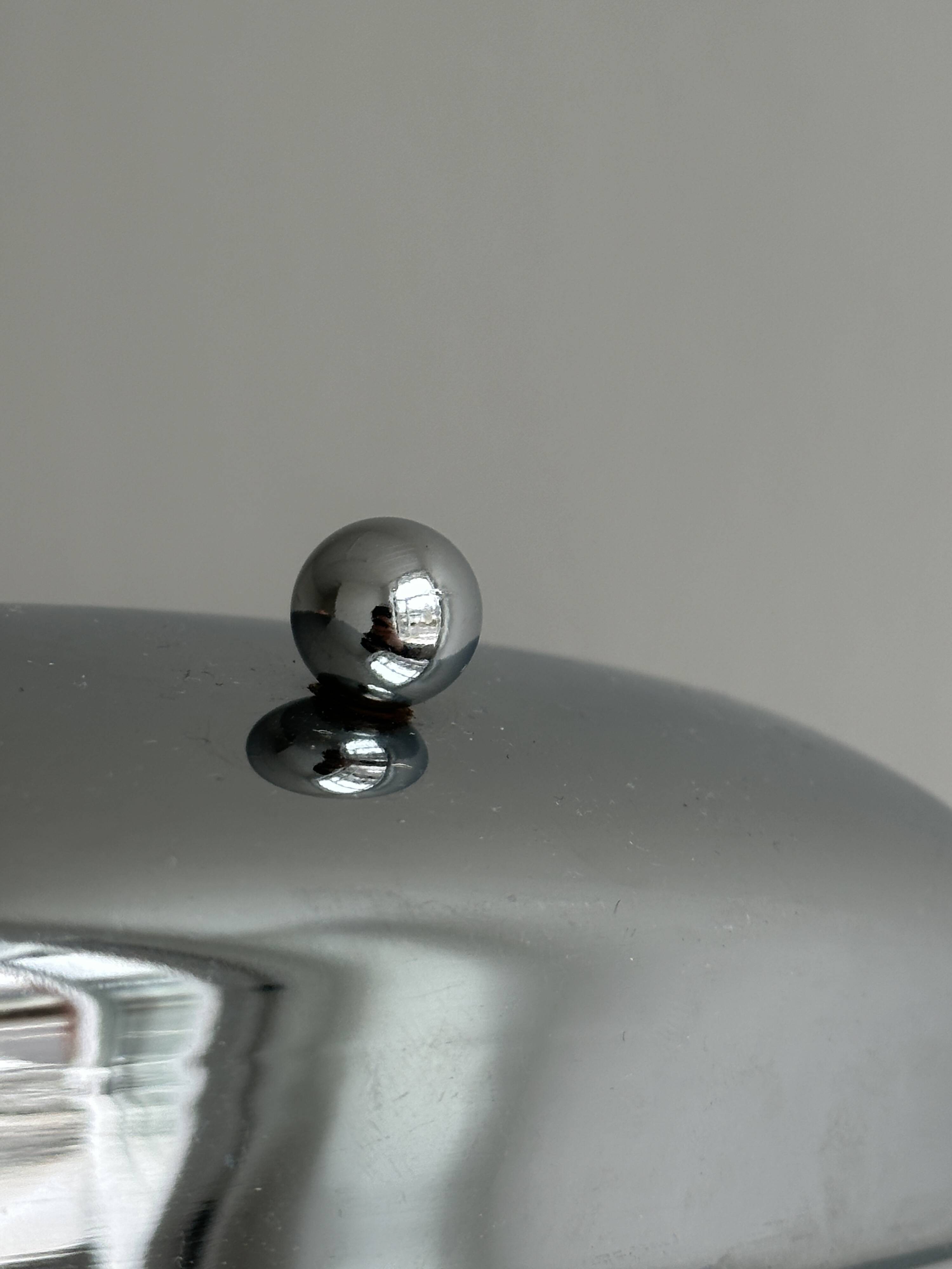 Metal butter dish with glass tray