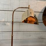 Articulated reading floor lamp in brass, design by DLG Fratelli Martini.