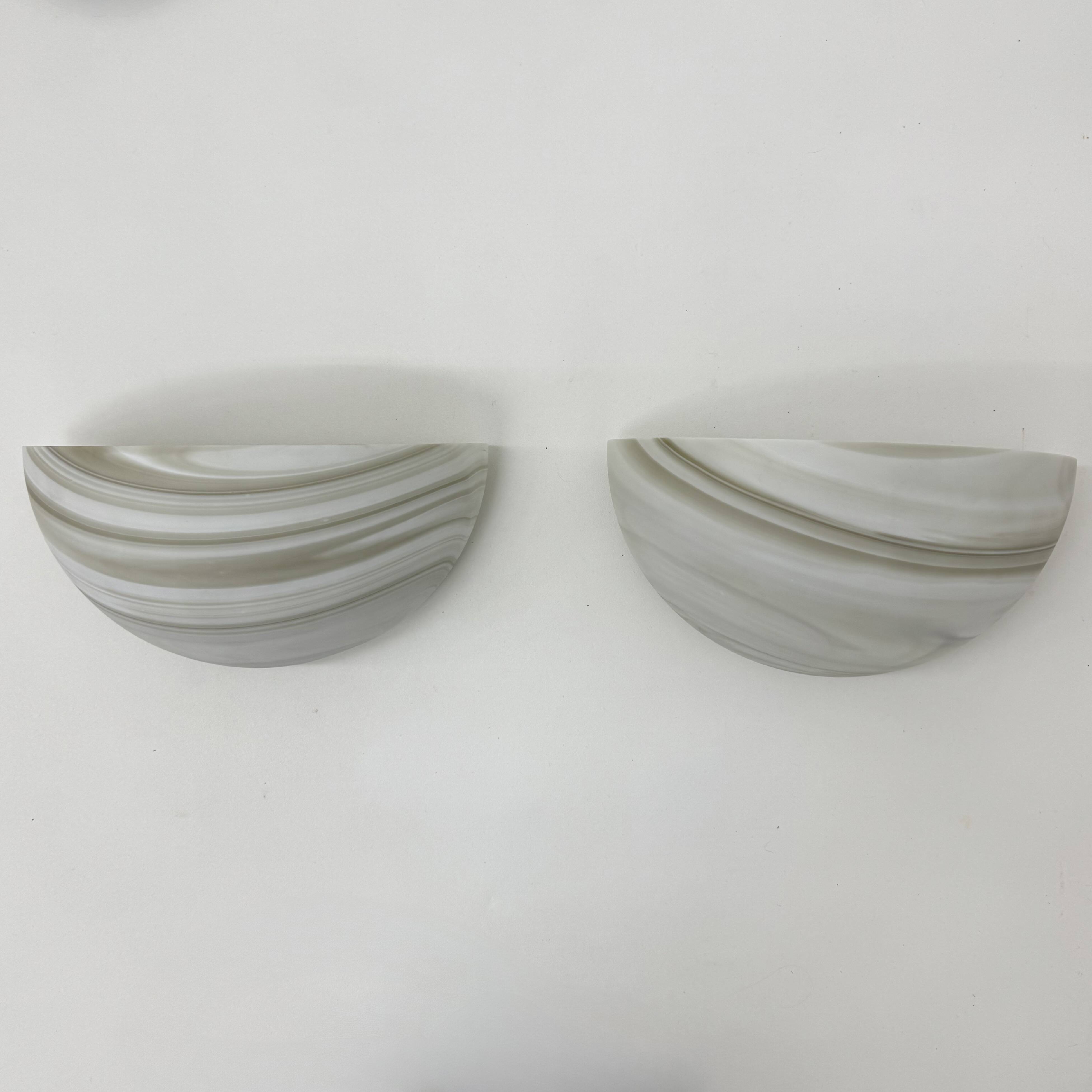 Set of 2 large Peil & Puzzler Carrara wall lamps sconce , 1970s