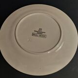 Asparagus plate Sarreguemines decoration sharp sharp early twentieth century