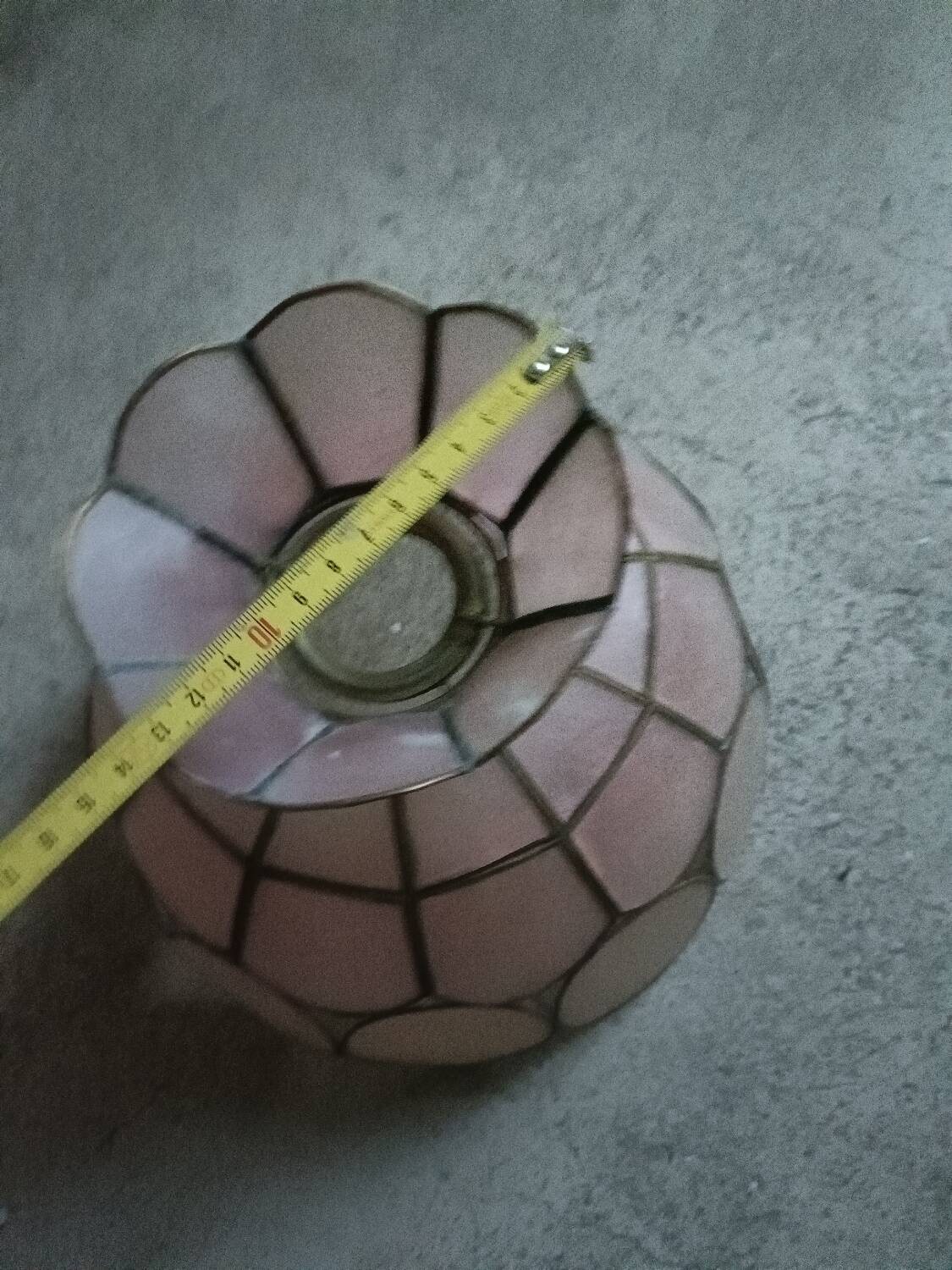 Pink mother-of-pearl lampshade