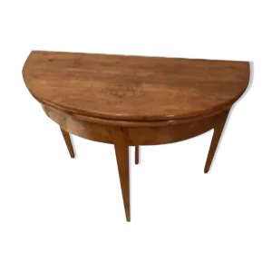 table demi lune eu merisier