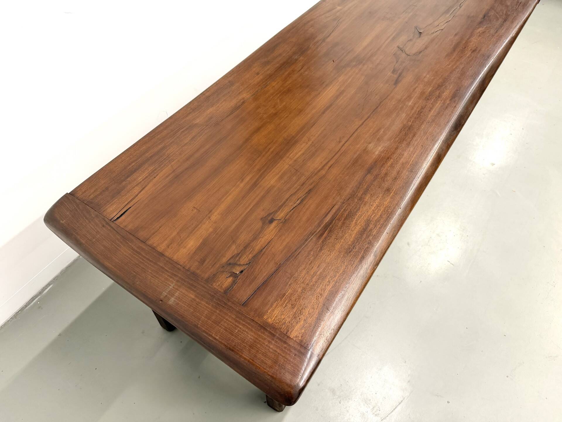 Table de ferme en chêne et pin massif, circa 1900