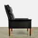 Leather armchair, high model d500 by Hans Olsen for CS Møbler Glostrup Denmark 1960s