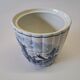 Very pretty sugar bowl or mustard pot from Delft Holland in earthenware.