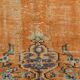 Pumpkin Orange Handmade Vintage Area Rug, 202x282 Cm