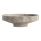 Silver travertine bowl