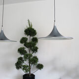 Pair of ceiling chandeliers Goffredo Reggiani, Italy 1980s.