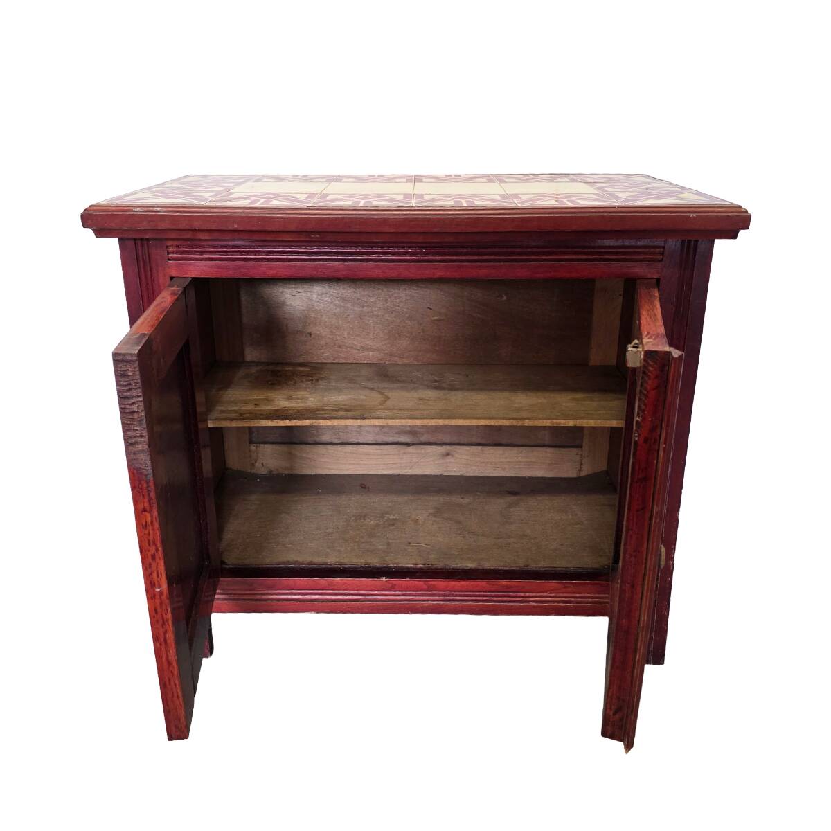 Buffet en bois et céramique, années 1960
