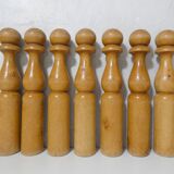 Old wooden bowling game