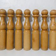 Old wooden bowling game